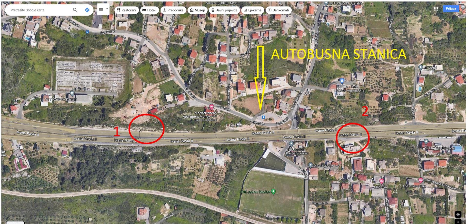 Obavijest o početku radova na silaznoj rampi Kaštel Sućurac smjer Trogir – Split