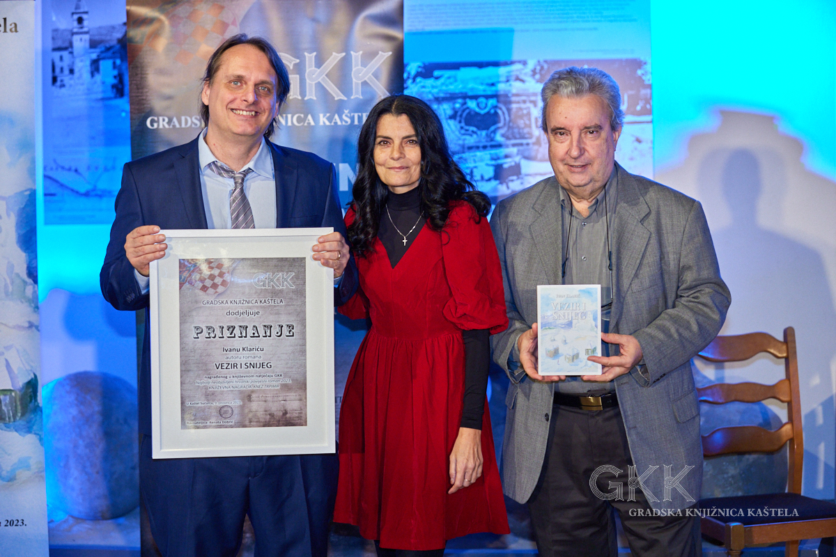 U Kaštel Sućurcu predstavljen roman Vezir i snijeg Ivana Klarića – pobjednik Književnog natječaja Knez Trpimir i pjesma Timbar kneza Trpimira