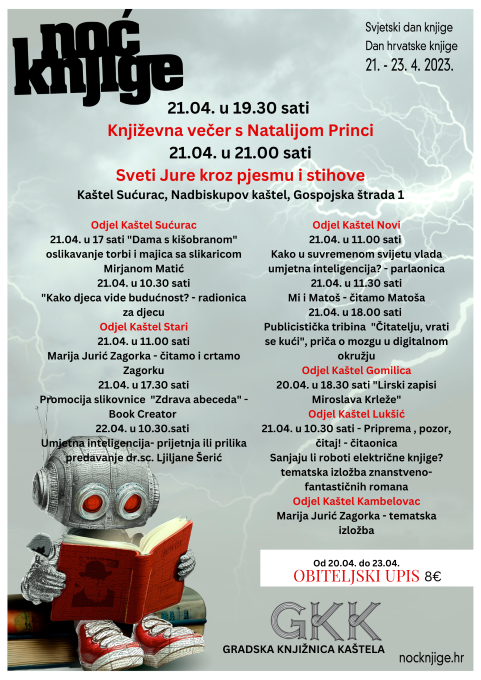 Noć knjige u Gradskoj knjižnici Kaštela