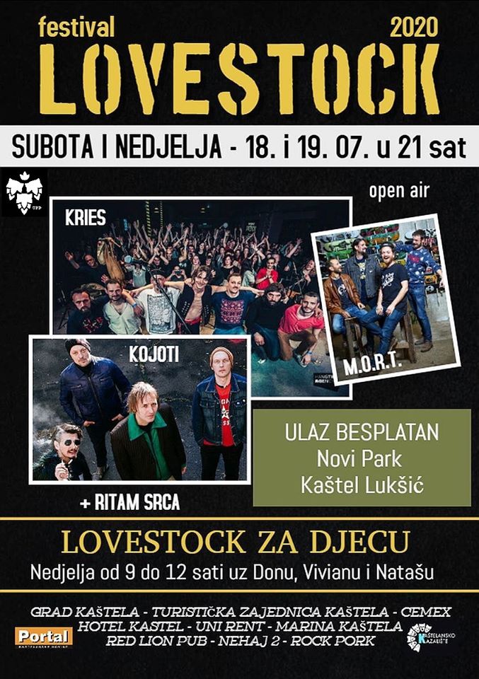 Ovoga vikenda u Novom parku Lovestock festival – Kaštela grad ljubavi