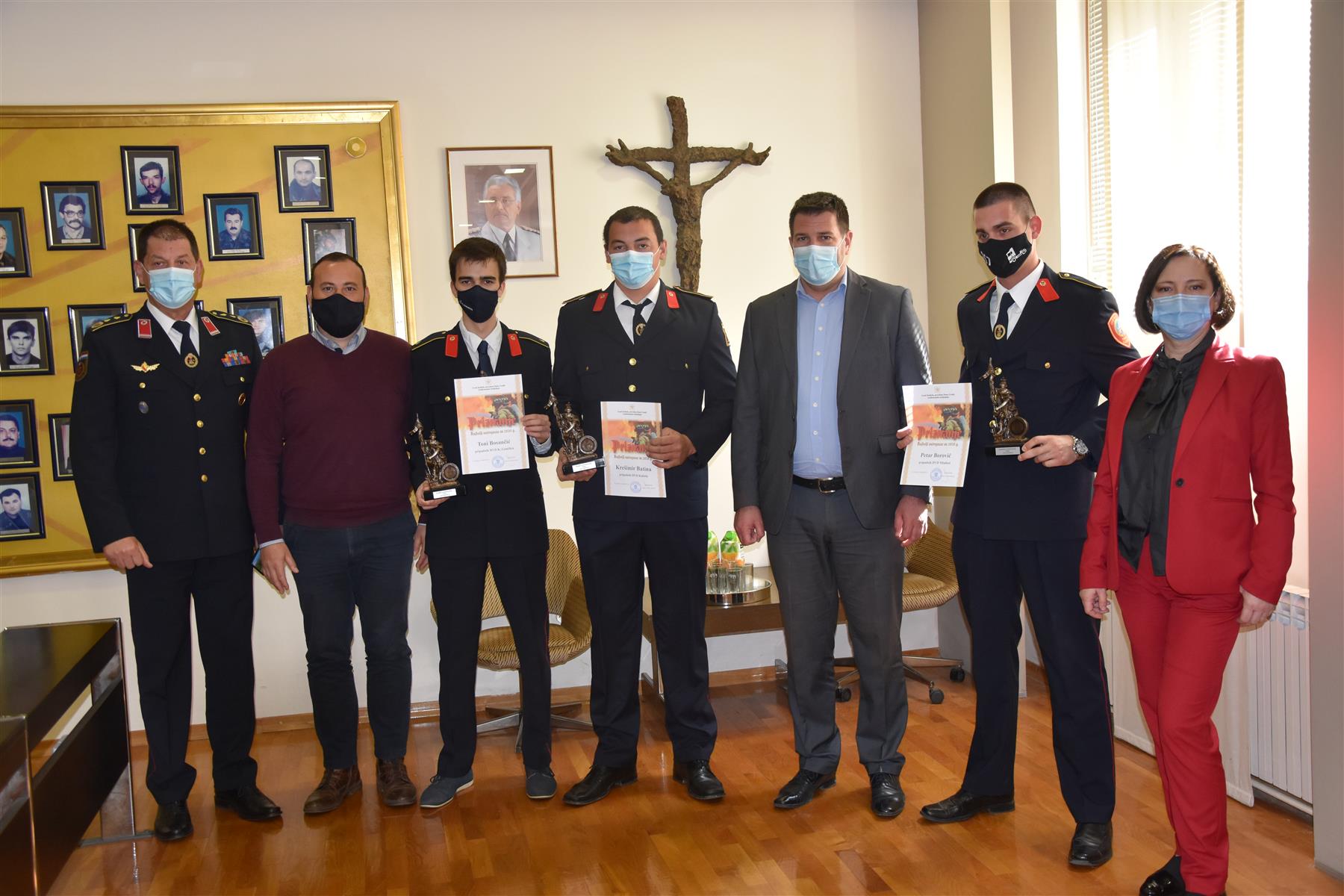 Krešimir Batina, Toni Bosančić i Petar Borović najbolji kaštelanski vatrogasci u 2020.godini