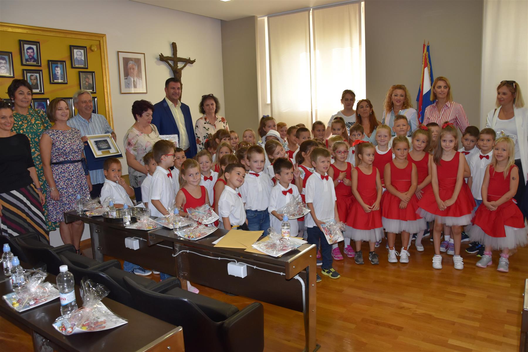 Prijem zbora mališana DV Kaštela koji su pobijedili na Malom Splitu 2019.