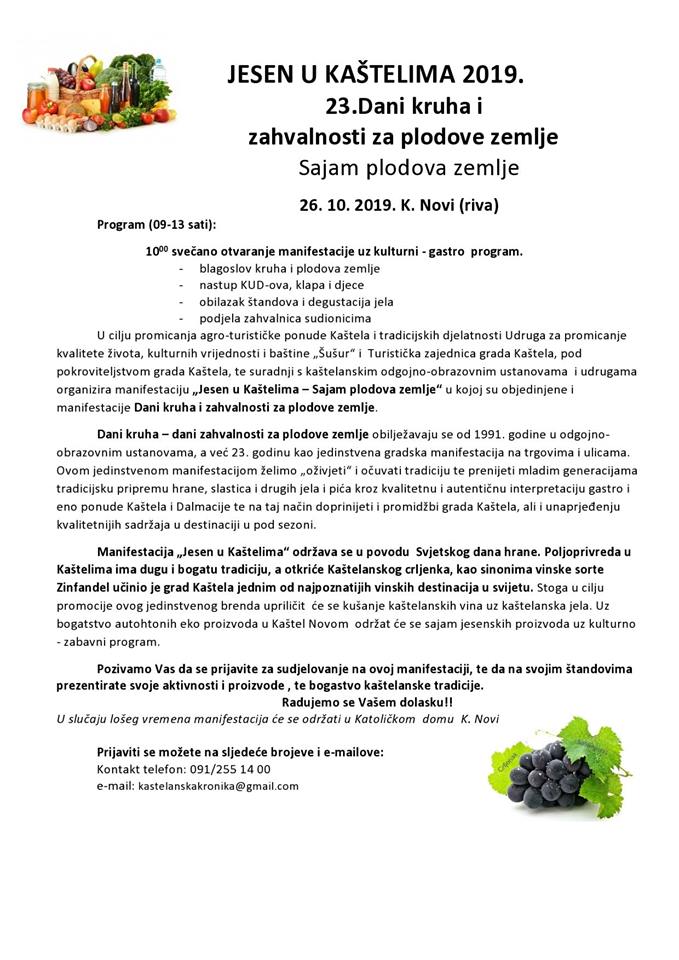 Jesen u Kaštelima 2019. u Kaštel Novom