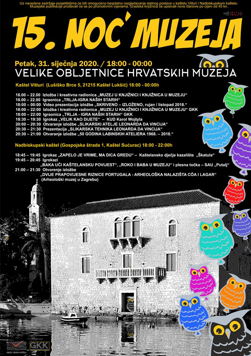 Program manifestacije Noć muzeja u Kaštelima