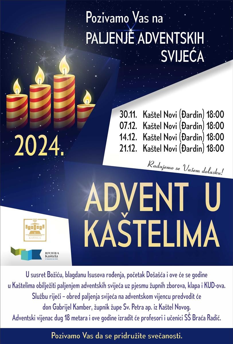 Advent U Kaštelima Plakati 2024