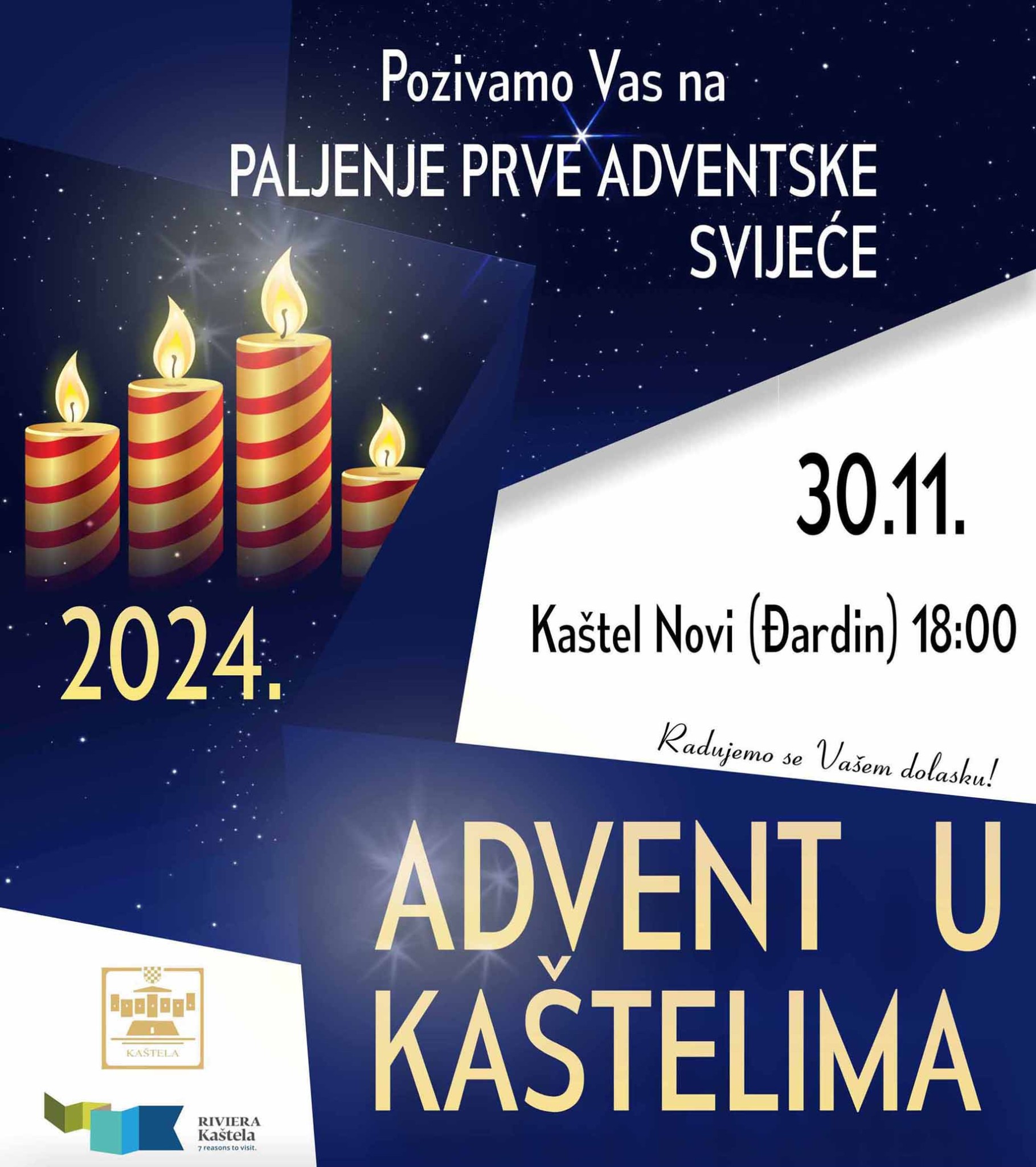 Paljenje prve adventske svijeće