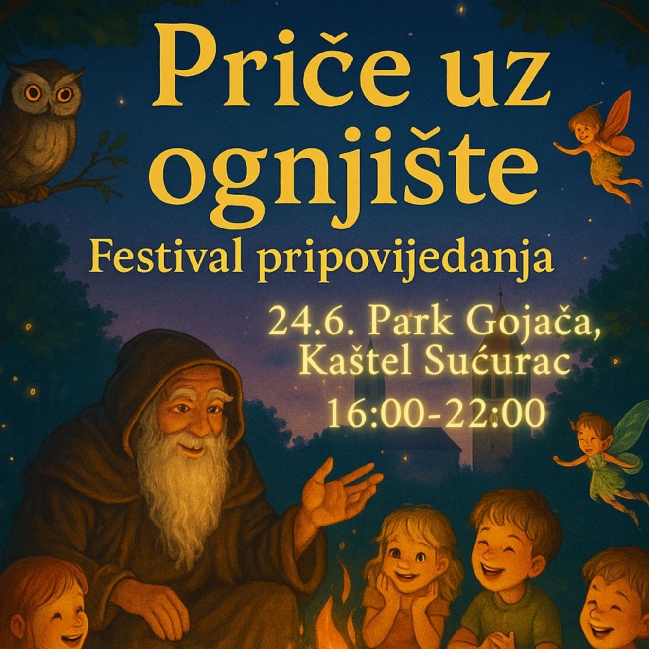 Priče uz ognjište – festival pripovijedanja Gradske knjižnice Kaštela