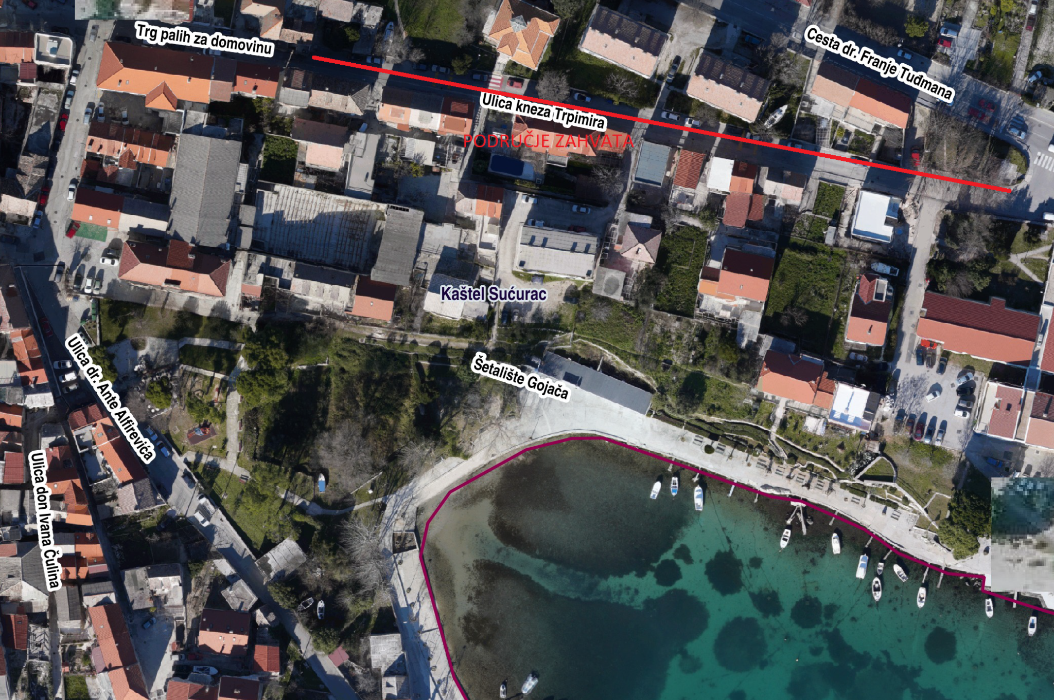 Obavijest o nastavku radova u Ulici kneza Trpimira u K. Sućurcu