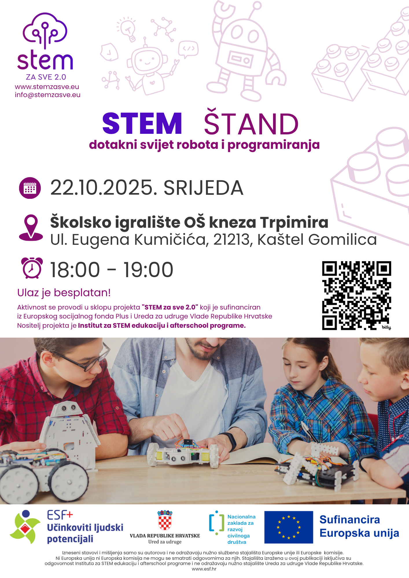 Plakat Stem Štand Školsko Igralište OŠ Kneza Trpimira