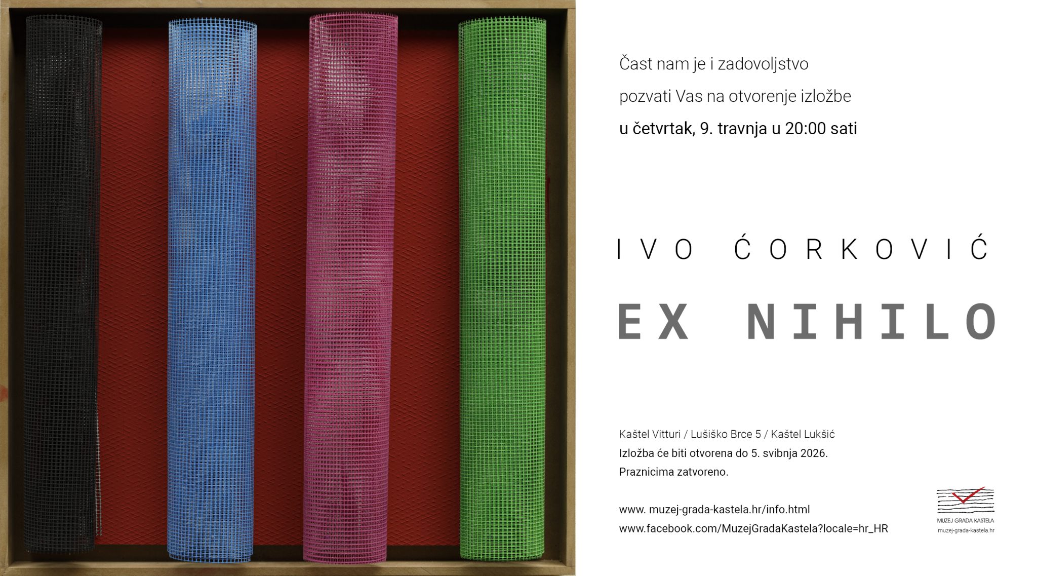 Izložba Ive Ćorkovića “Ex nihilo” – Vitturi, K. Lukšić