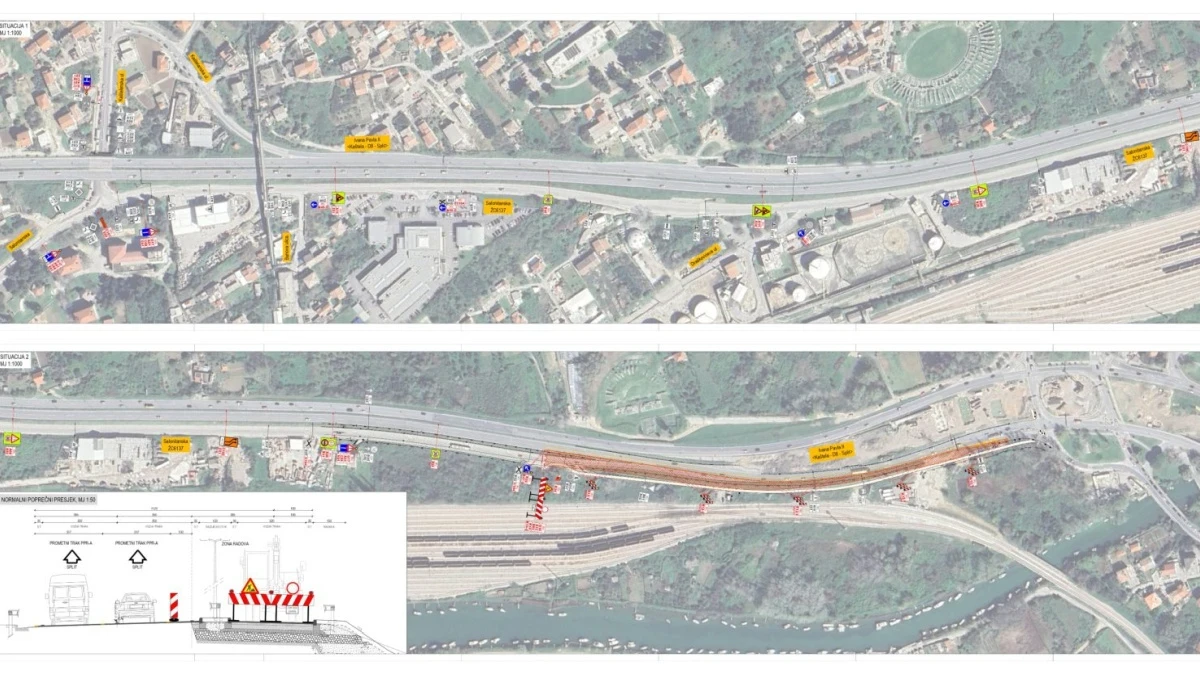 Zatvaranje dijela Salonitanske ulice (ŽC 6137) zbog radova na raskrižju s D8