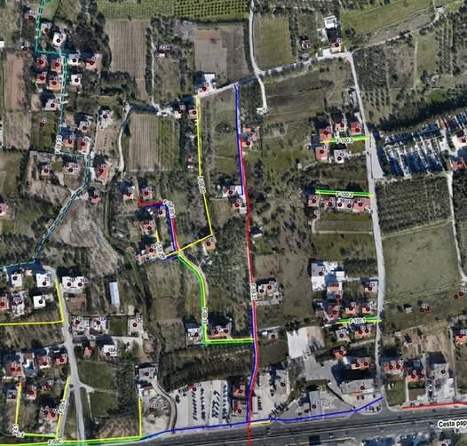 Ulica Vežarovica u Kaštel Lukšiću: radovi na izgradnji vodovodne i kanalizacijske mreže te privremena regulacija prometa