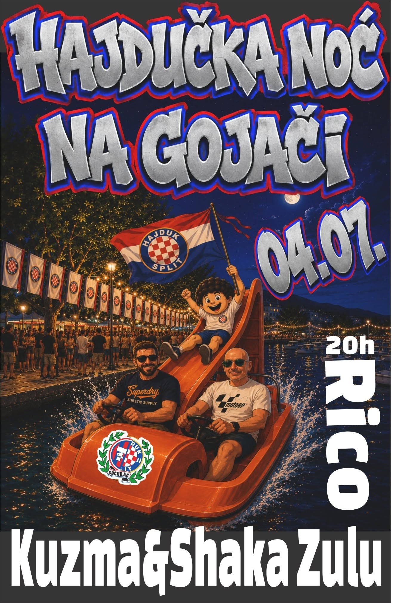 HAJDUČKA NOĆ NA GOJAČI – Šetalište Gojača, Kaštel Sućurac