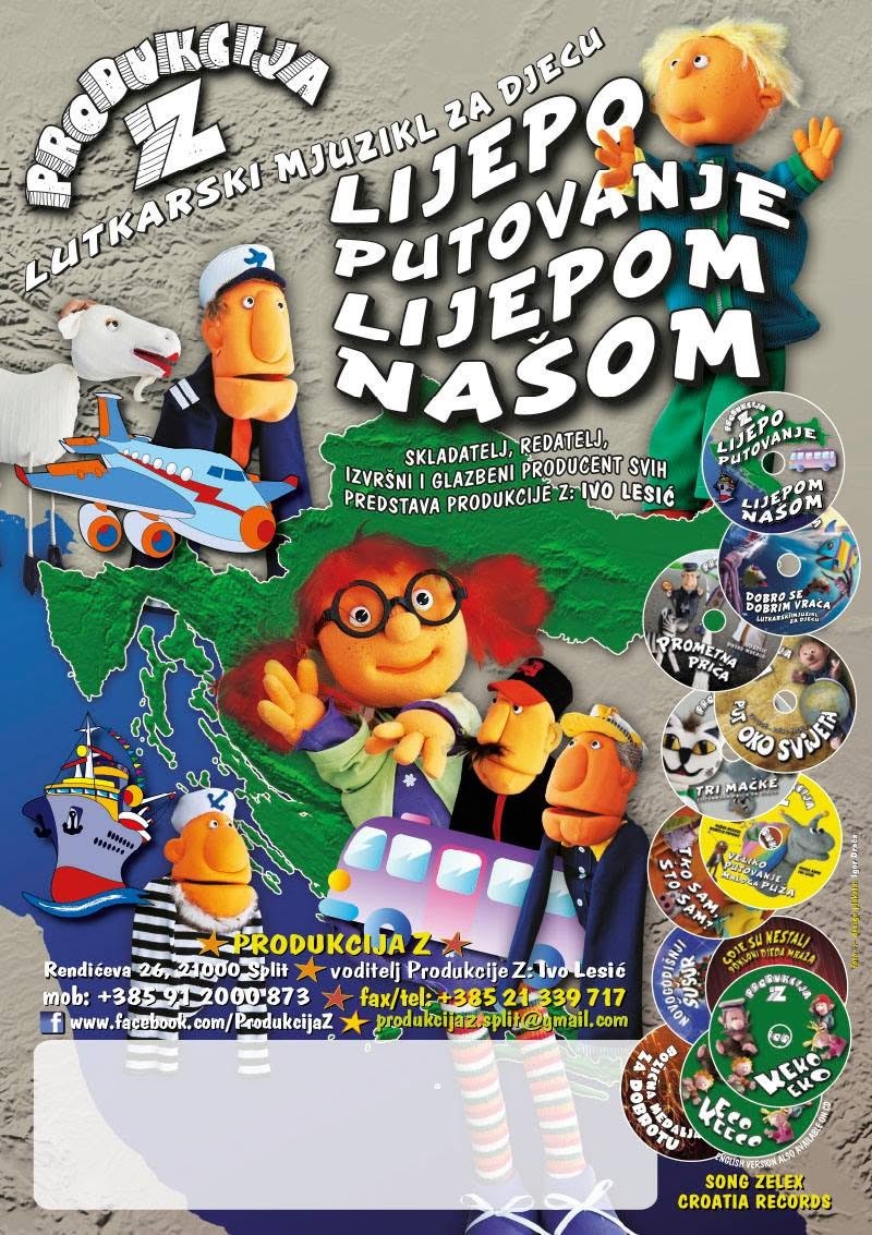 “LIJEPO PUTOVANJE LIJEPOM NAŠOM” – Predstava za djecu u izvedbi Produkcije Z – Dudanov park, Kaštel Kambelovac