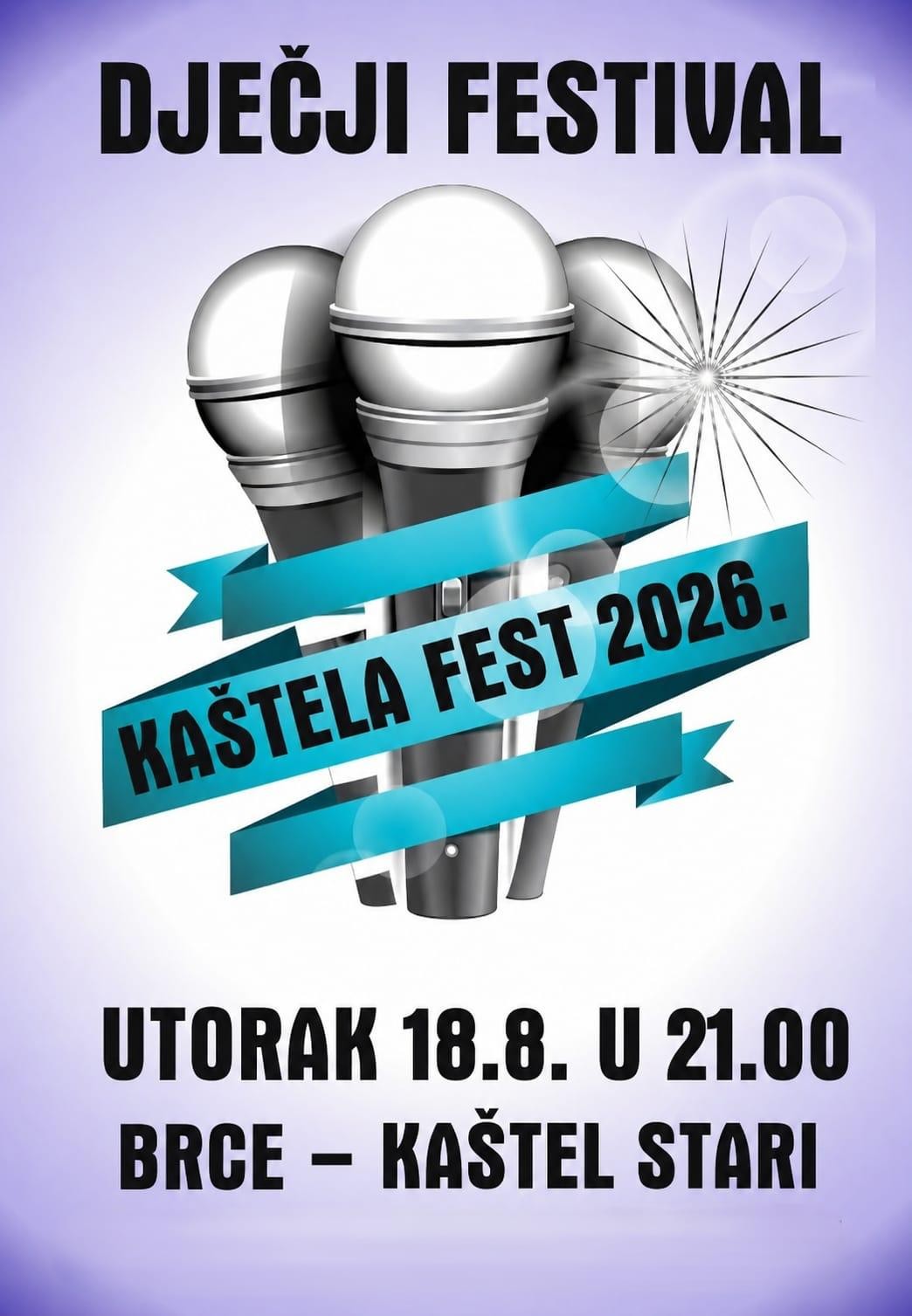 KAŠTELA FEST 2026. – Festival mladih pjevača amatera – Brce, Kaštel Stari