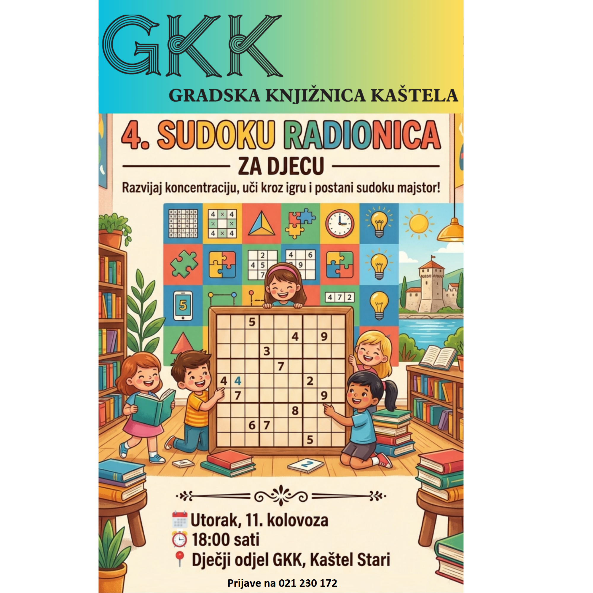 Plakat Najava Sudoku Radionice