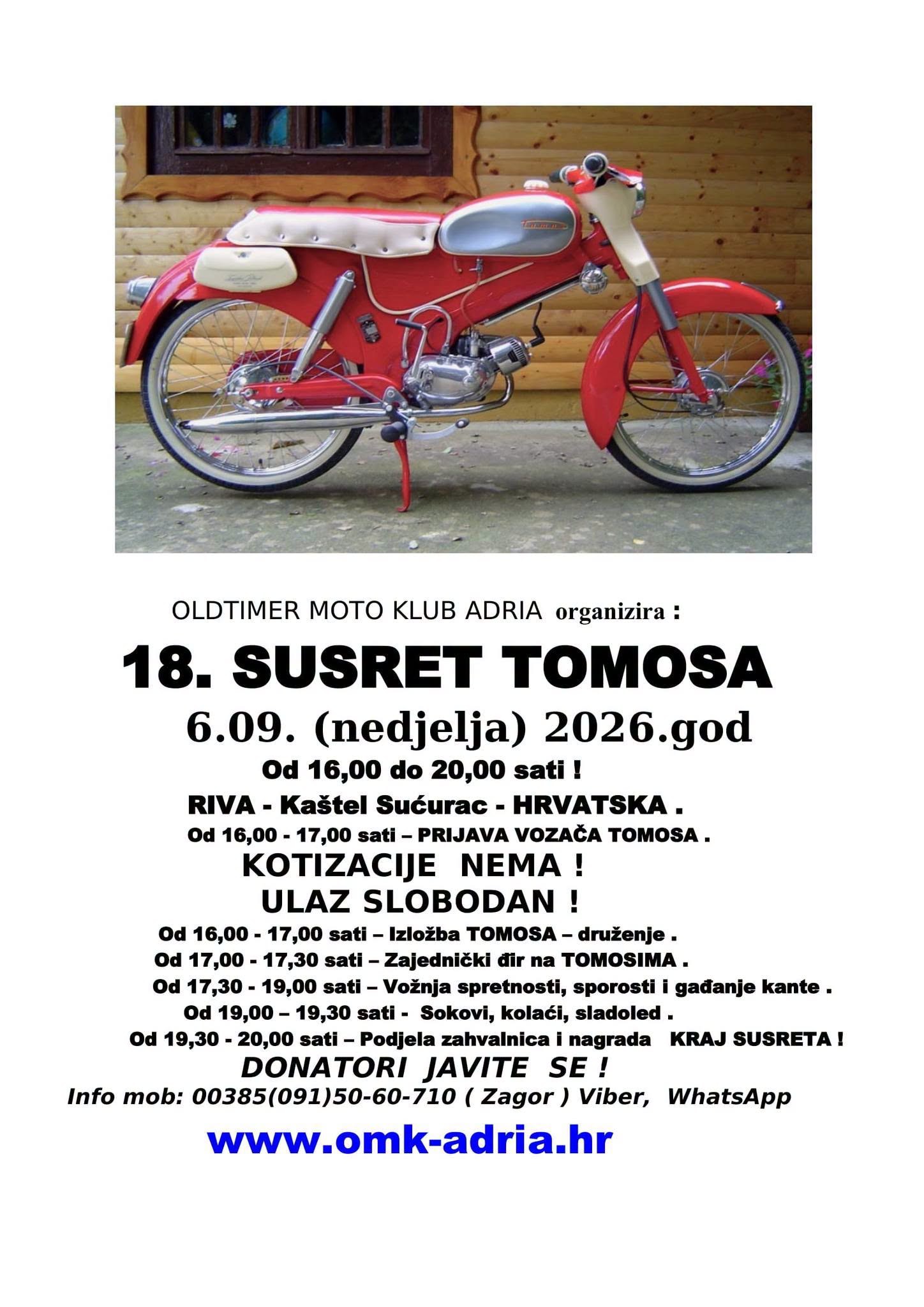 18. SUSRET TOMOS MOPEDA – Riva, Kaštel Sućurac
